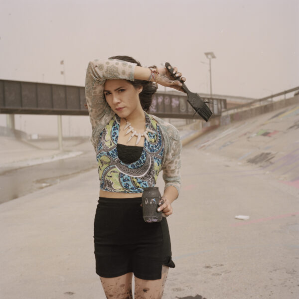 Street artist Maria Guadalupe,